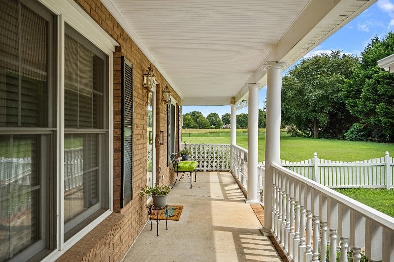 Porch view of cottage