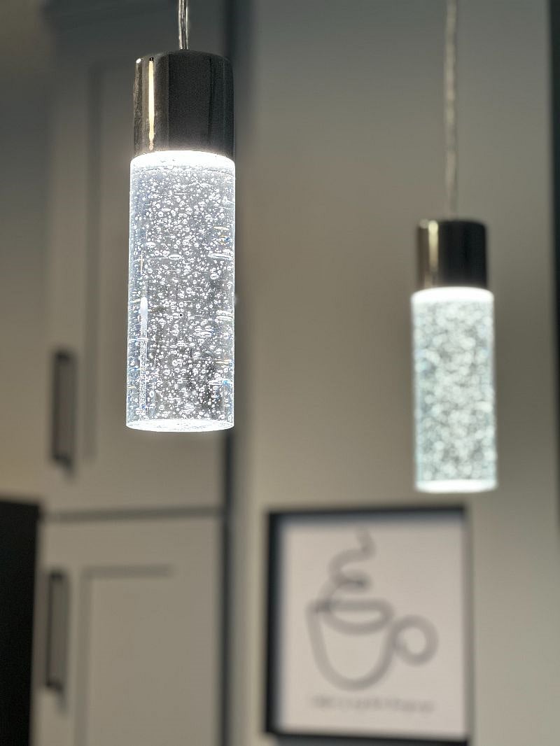 The LED pendant lights are show stoppers!