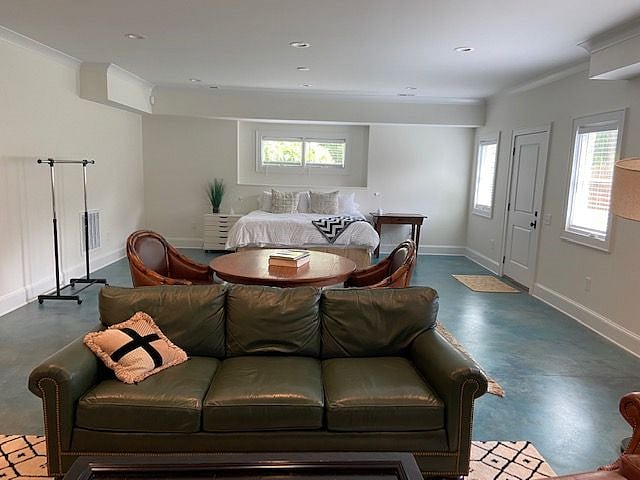 Handsome leather quality furnishings.