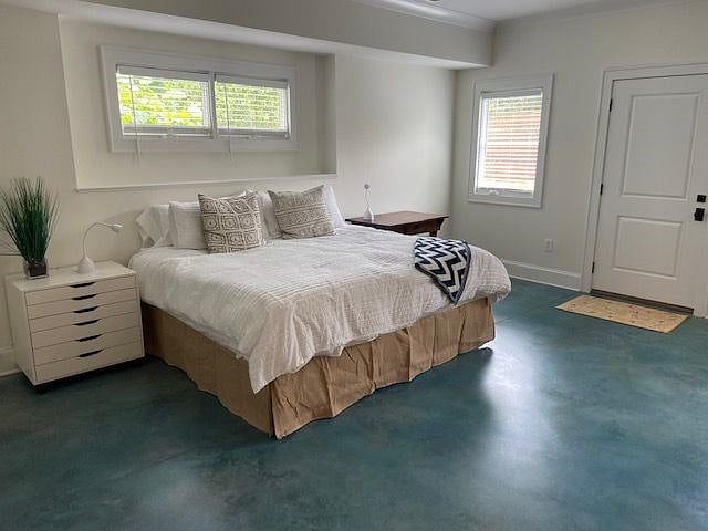 Comfortable king bed and bedding. Reading lights and new lamps ( lamps not shown).