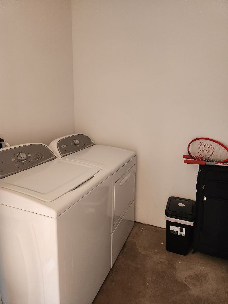 Laundry room.