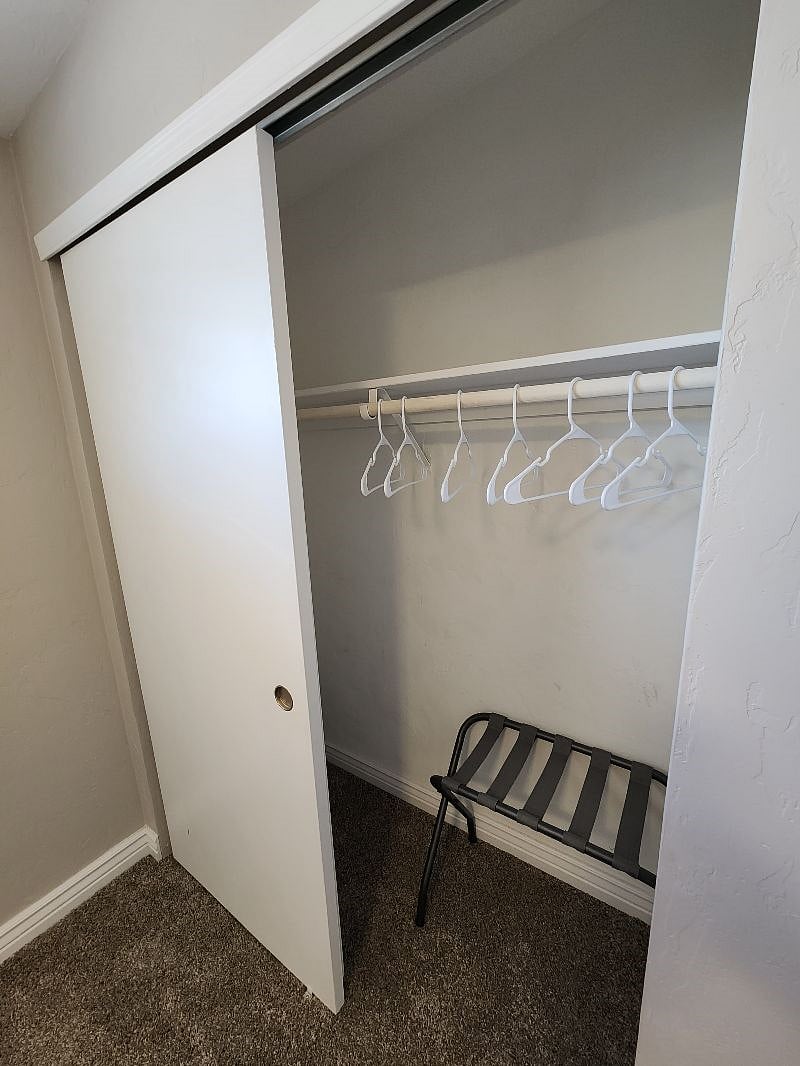 Closet in bedroom 2 (same in bedroom 3)