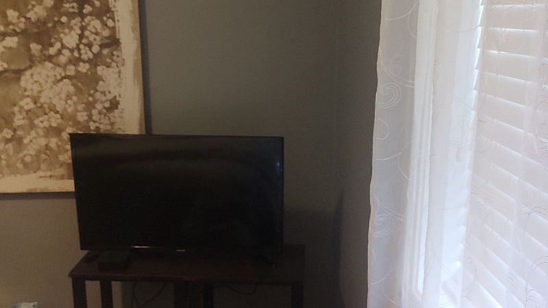 40" Samsung Smart TV - opposite from Bed