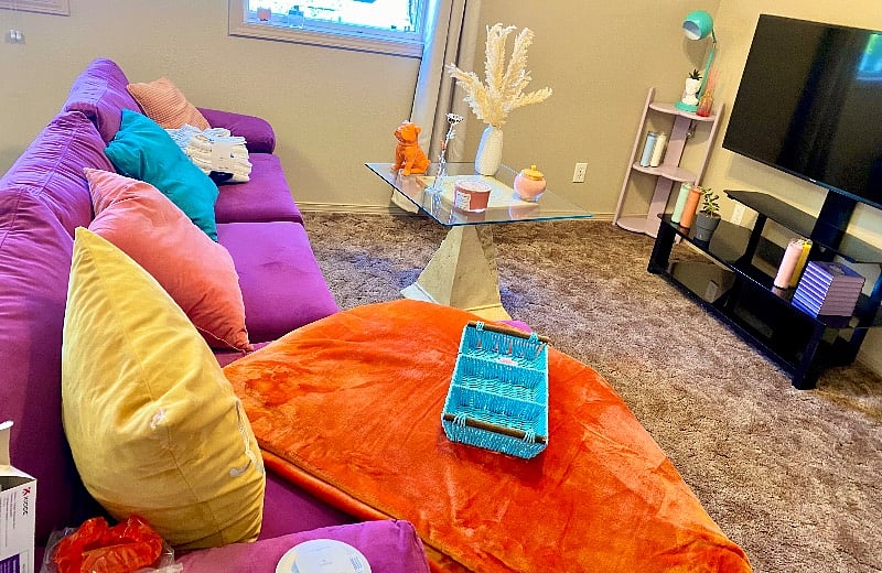 Sitting area in a private guest house