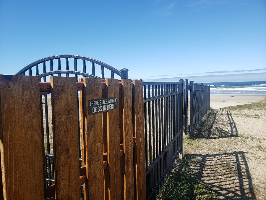 Beach Access From Fully Fenced Backyard. 14 Steps down to beach.