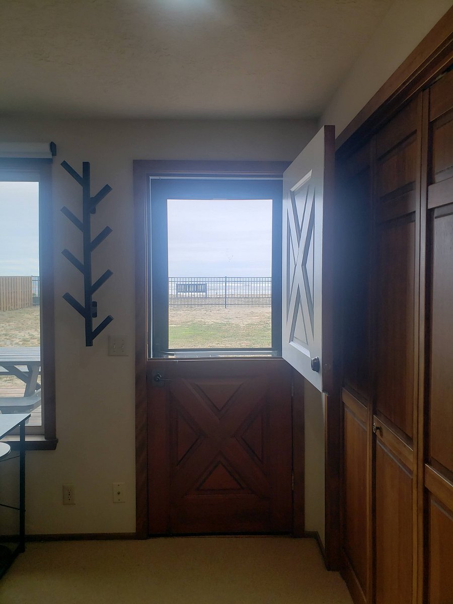 Back deck access from master bedroom.
