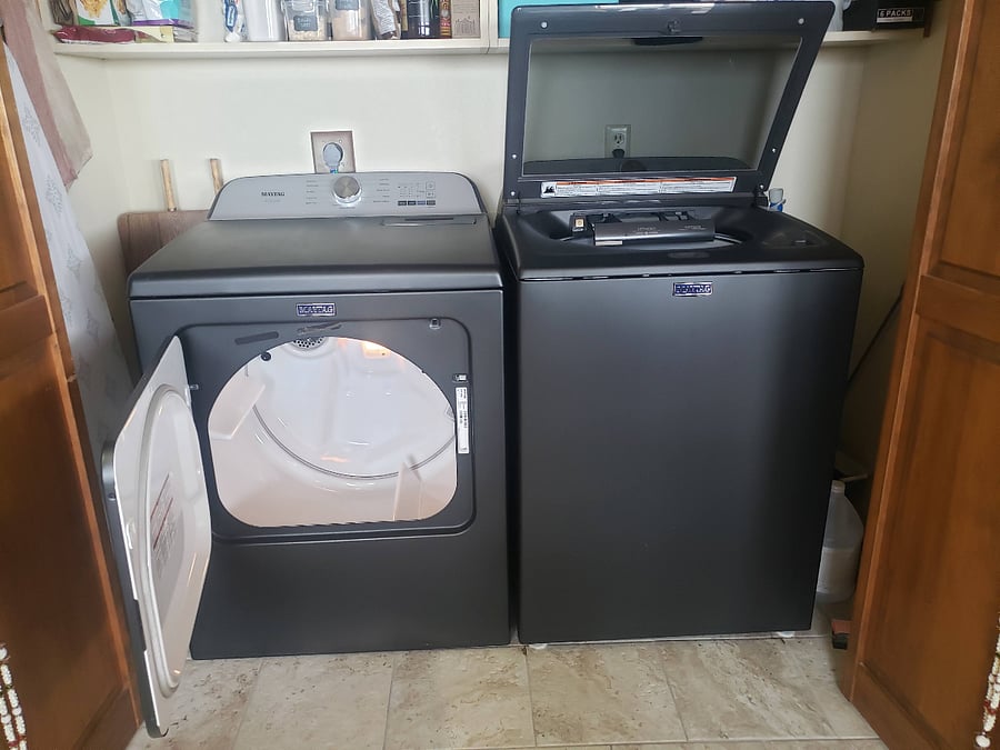 New Extra Large Washer and Dryer.