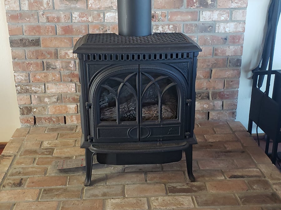 Stay warm and cozy in the living room.