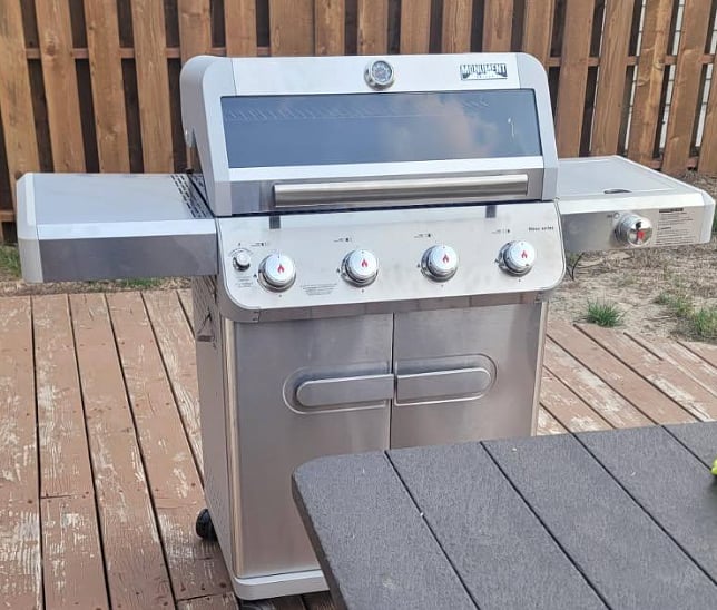 New BBQ Gas Grill on back deck.