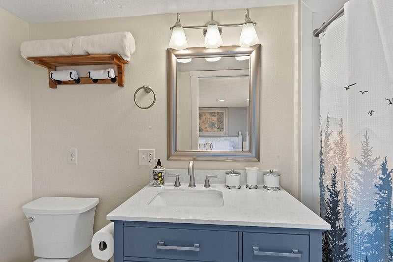 Studio Bathroom with walk in shower.