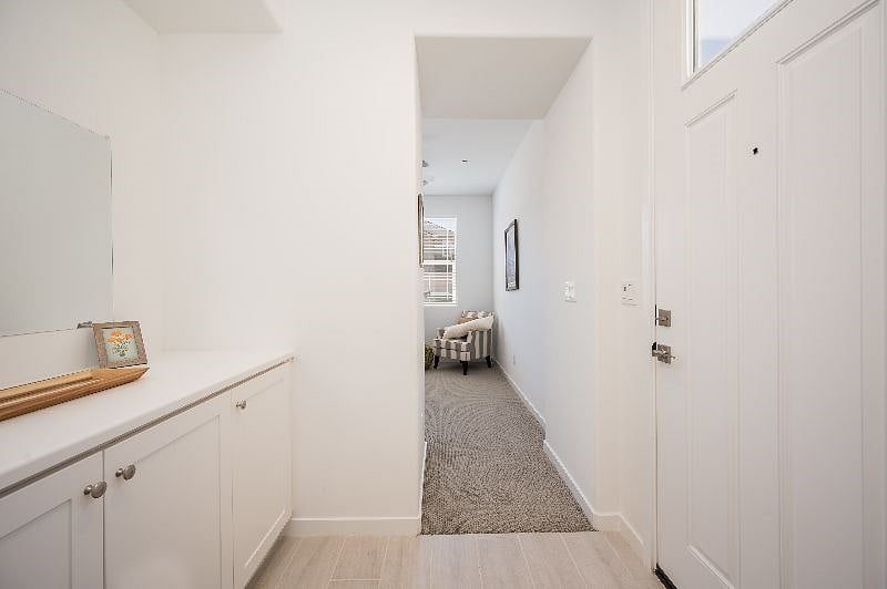 Downstairs suite entrance and foyer storage