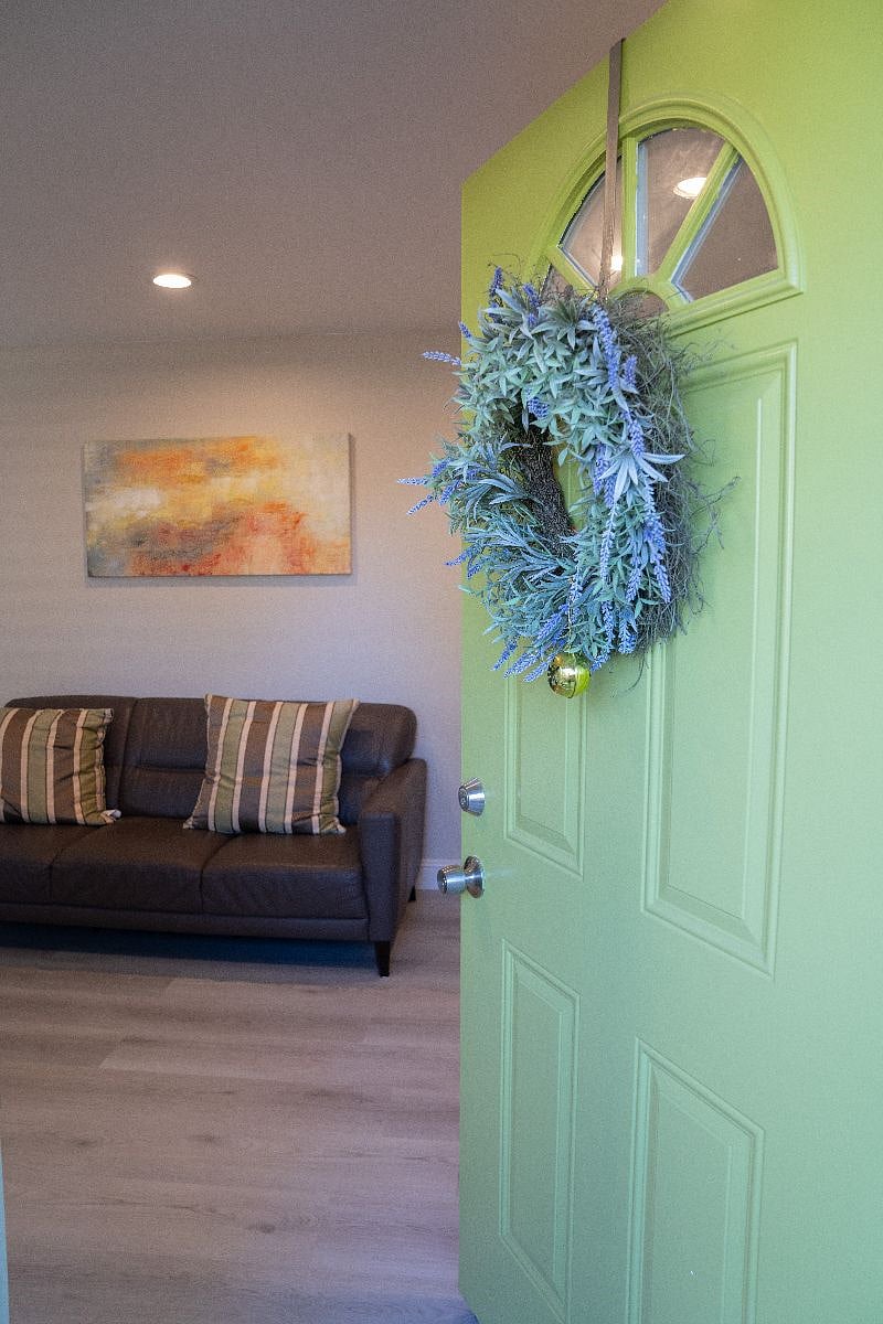 Front entrance into the house