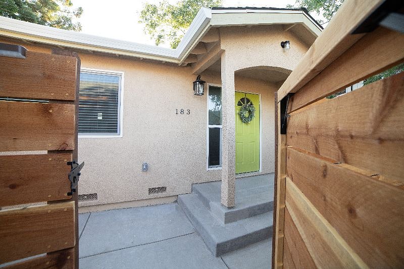 Front gate into the house.