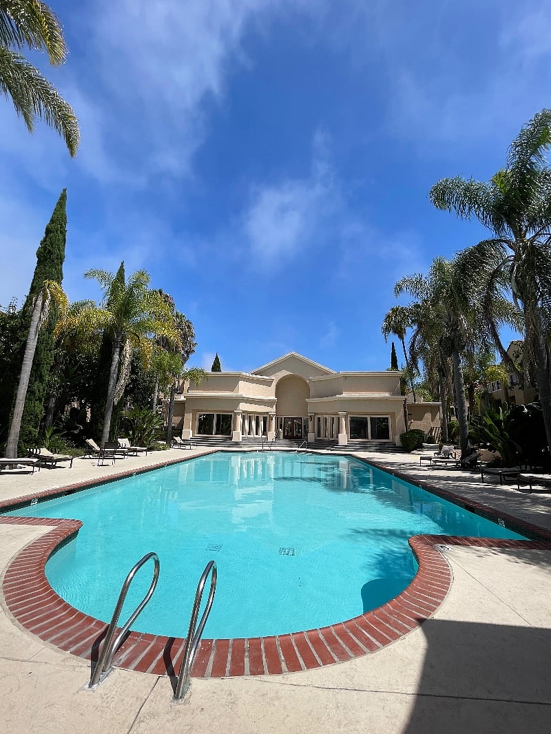 Pool inside complex