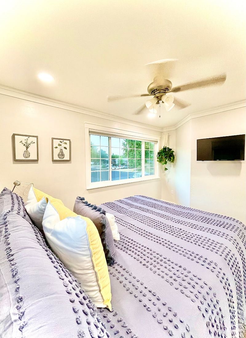 Front bedroom with beautiful view of park