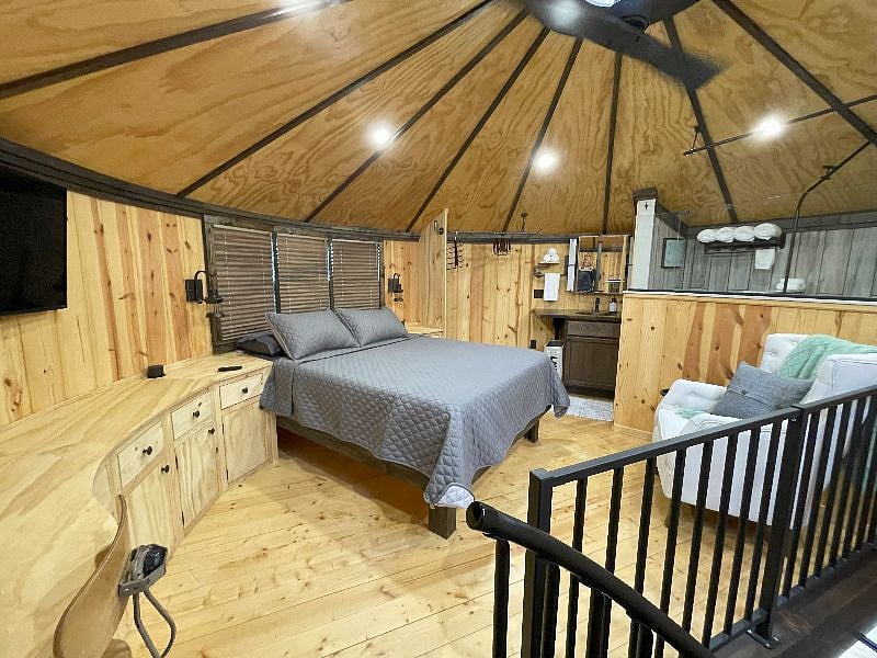 Loft Queen bed living area