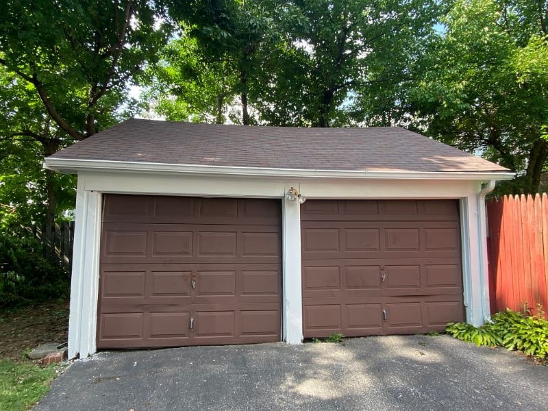 left side garage space part of upstairs duplex rental