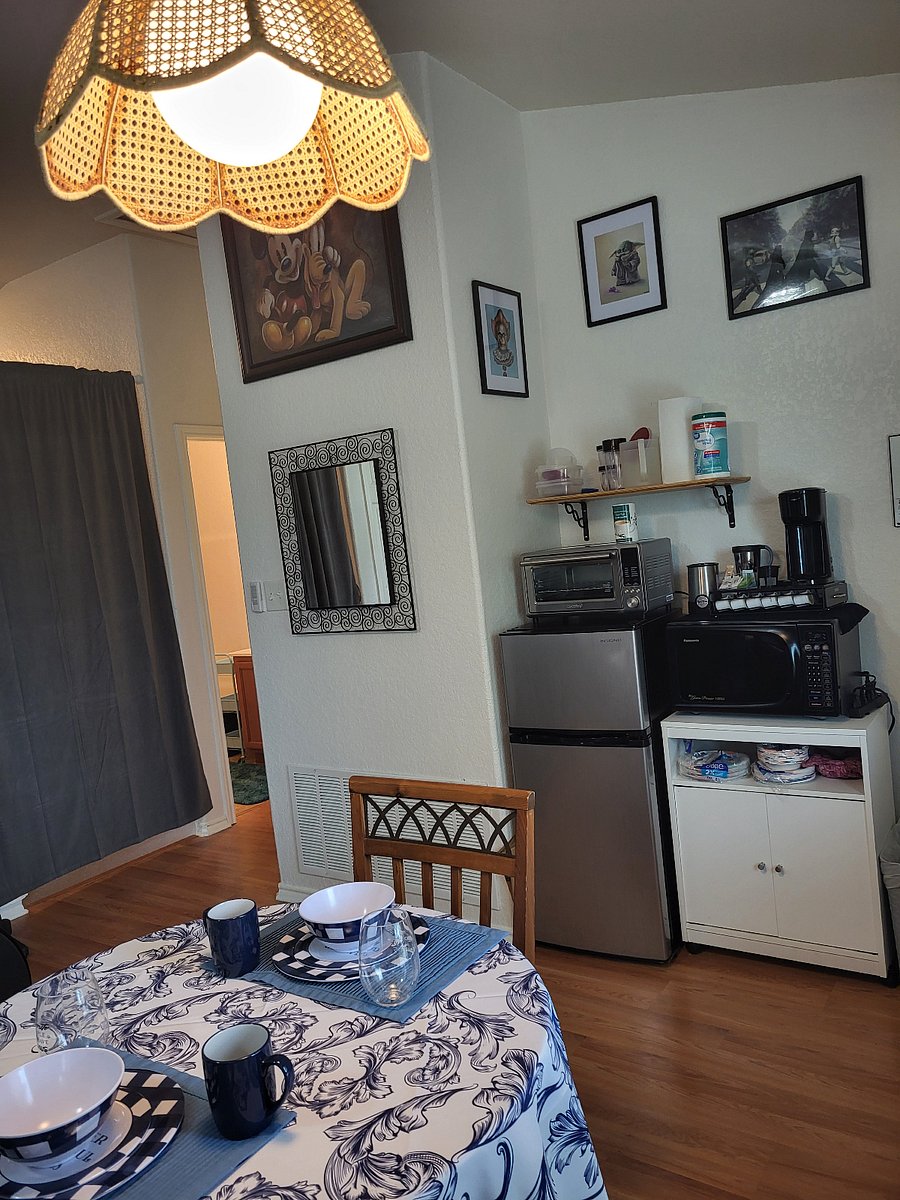 curtains fully closed, compact refrigerator/freezer