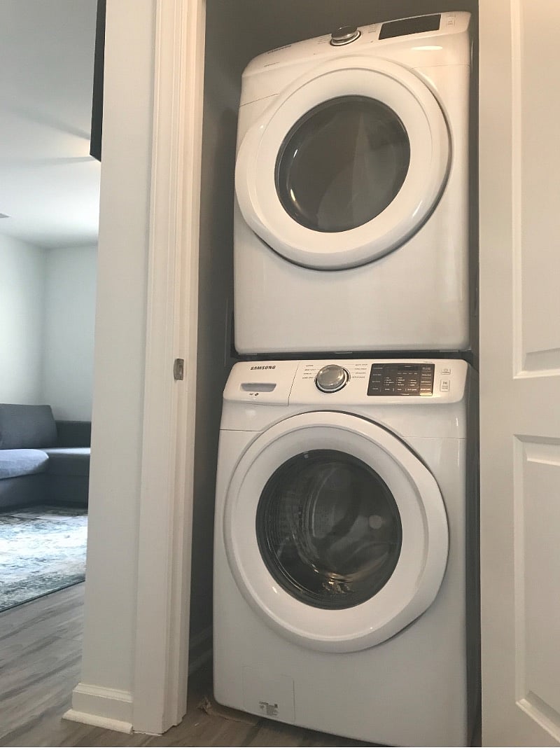 New heavy duty full size washer and dryer.