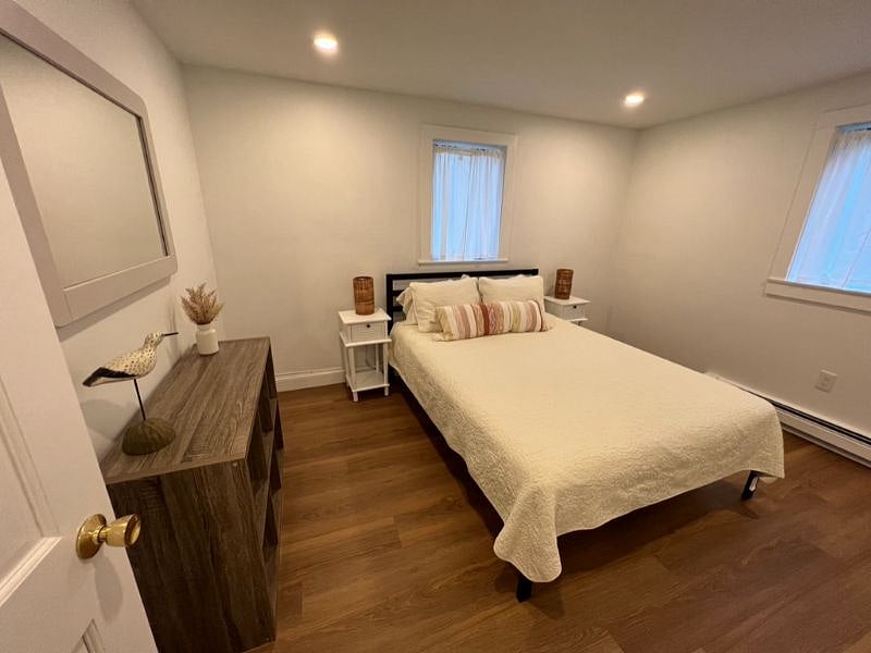 First floor bedroom with queen bed