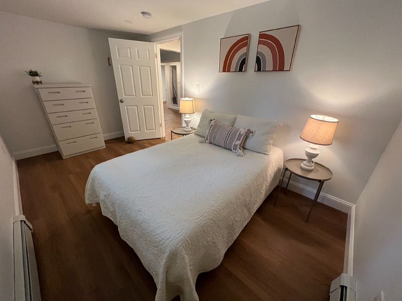 Basement bedroom full bed