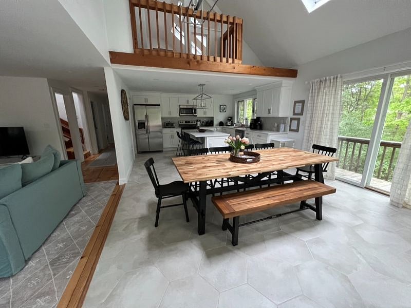 Dining room open to kitchen and living room