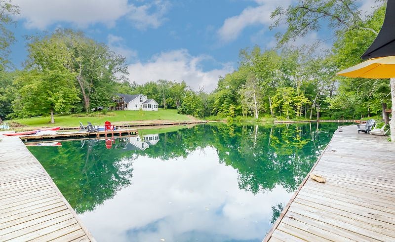 View of the home from the lake