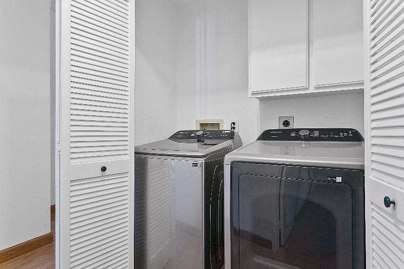 Brand new full size washer and dryer.