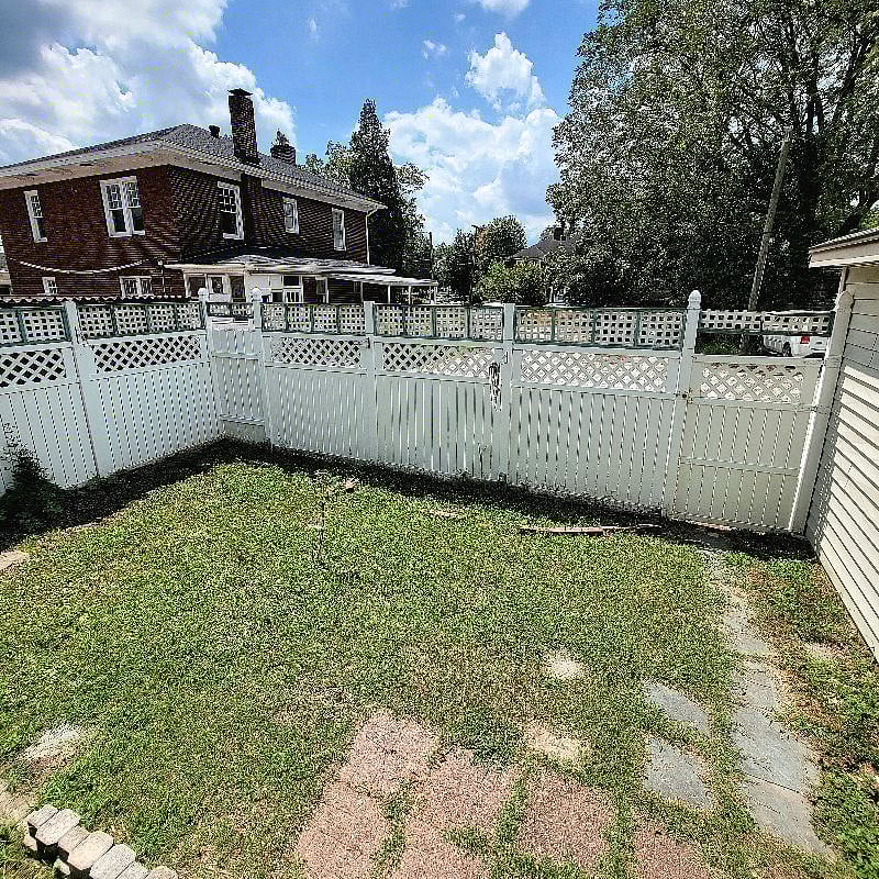 Fenced-in backyard