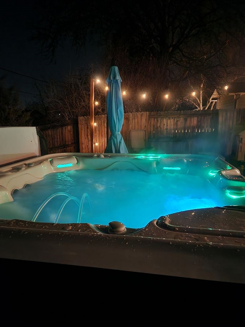 Evenings in the hot tub