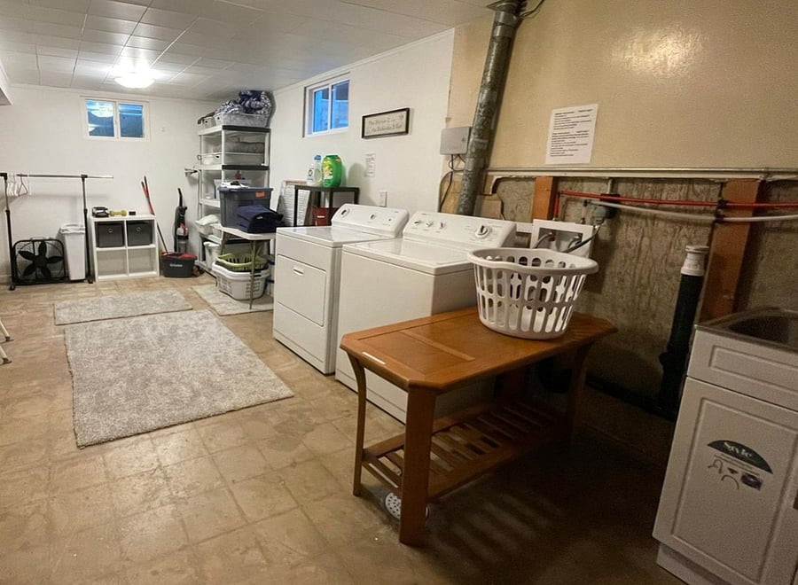 Laundry room and additional storage