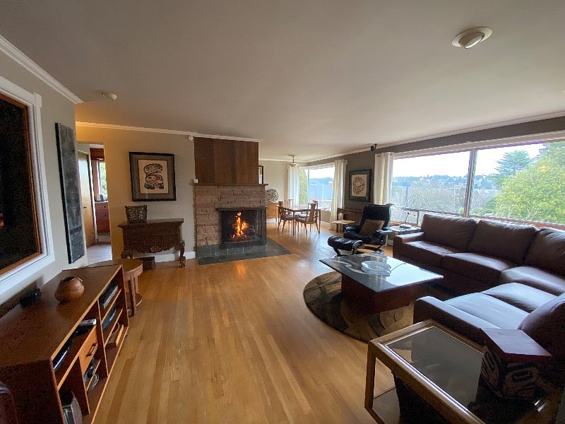 Living and dining rooms