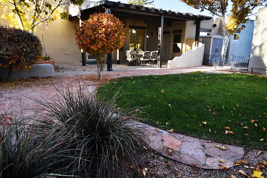 Inviting Back Patio and side yard