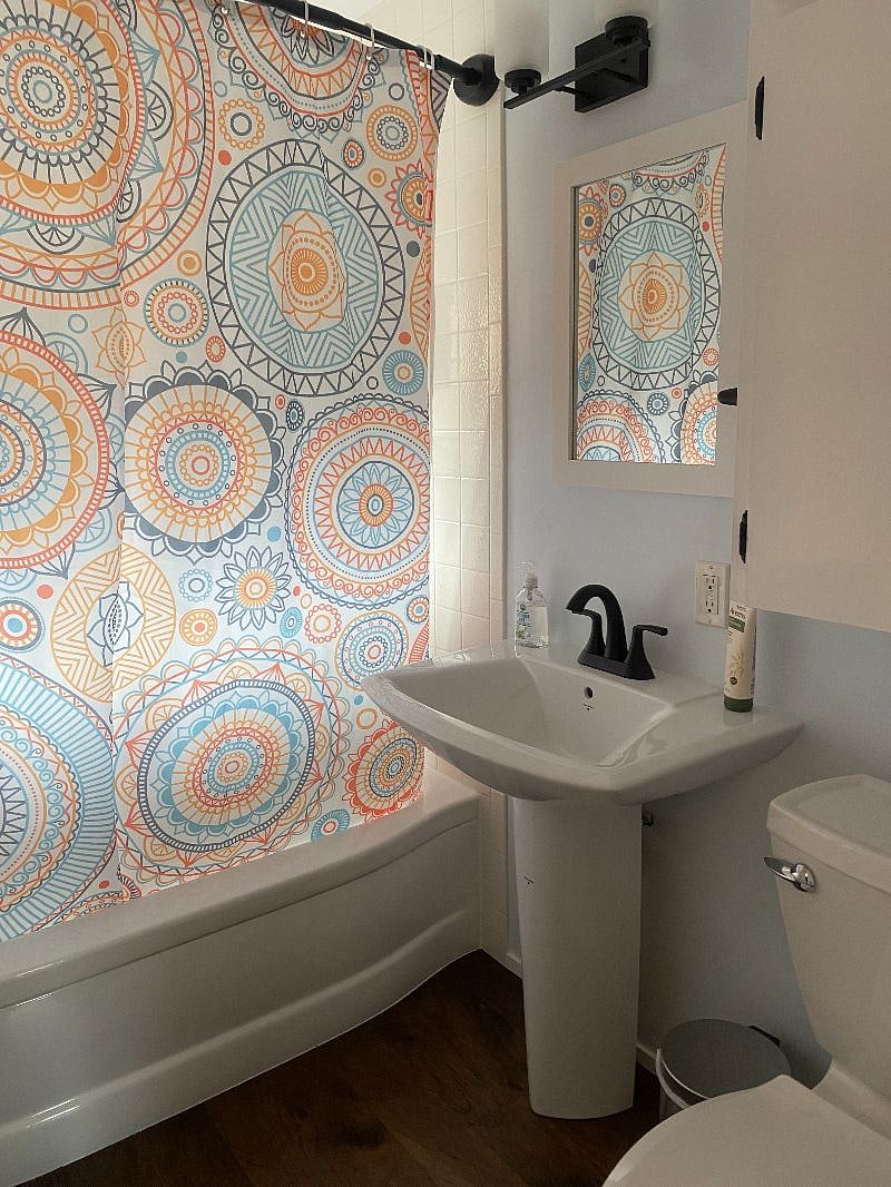 bathroom; tub/shower combo