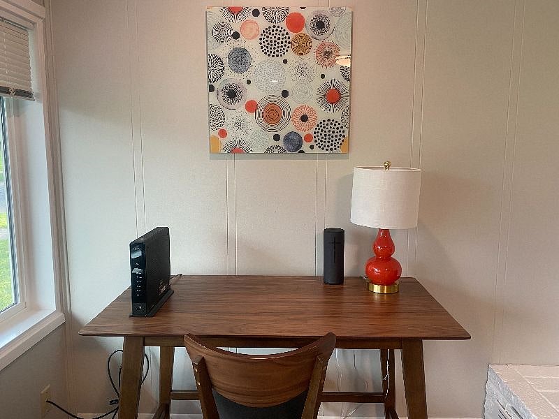 living room - work station