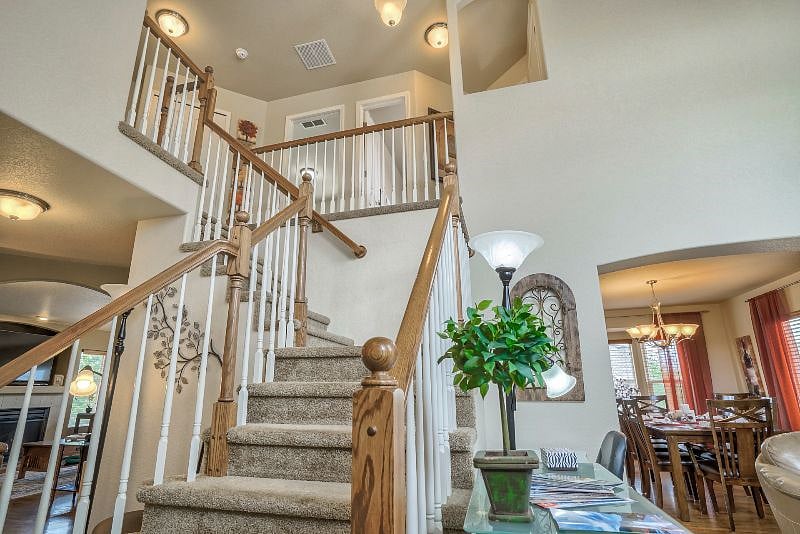 Stairs to second level