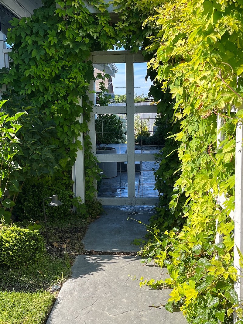 Beautiful landscaping greets your arrival.