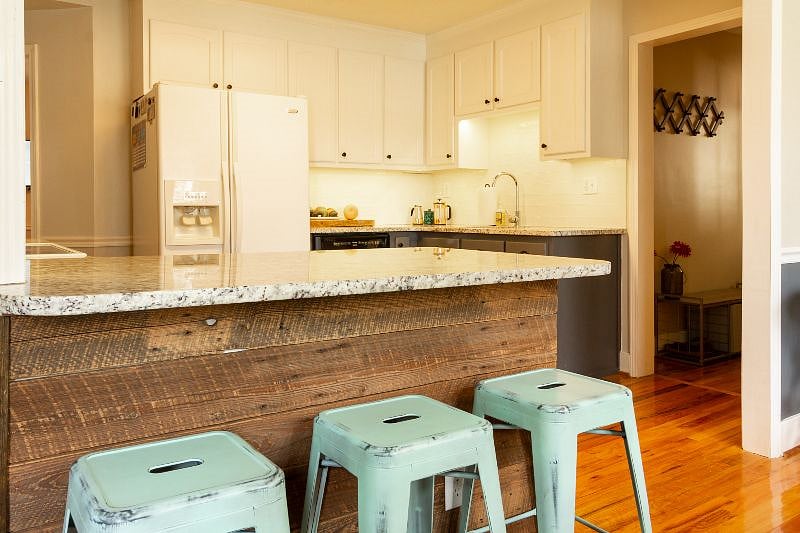A kitchen equipped for all your cooking needs.