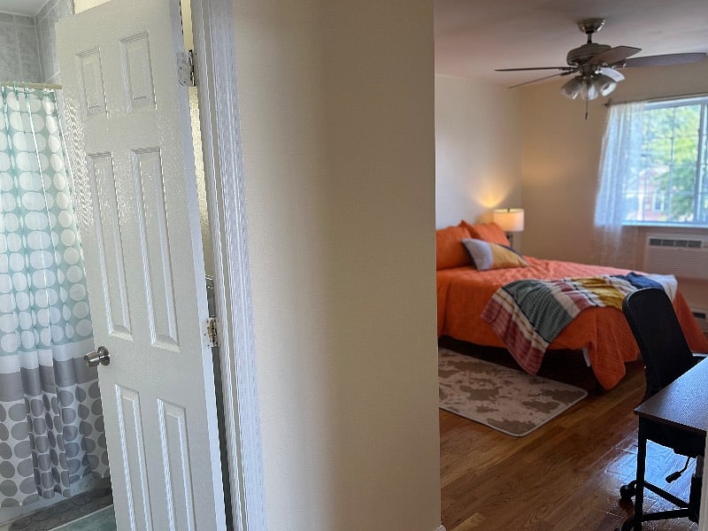 Master Suite with full size bed and private bathroom not available at this time