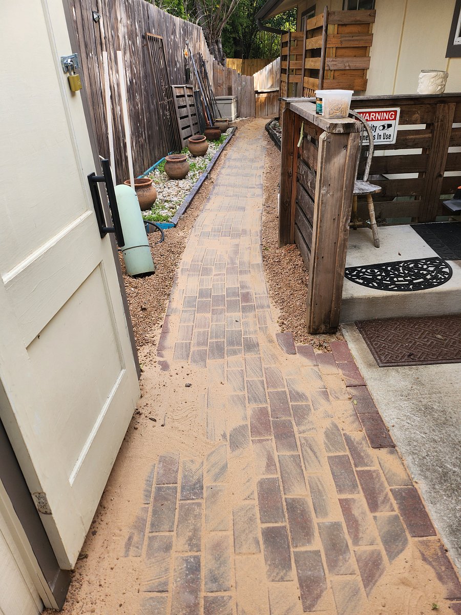New paver sidewalk now finished
