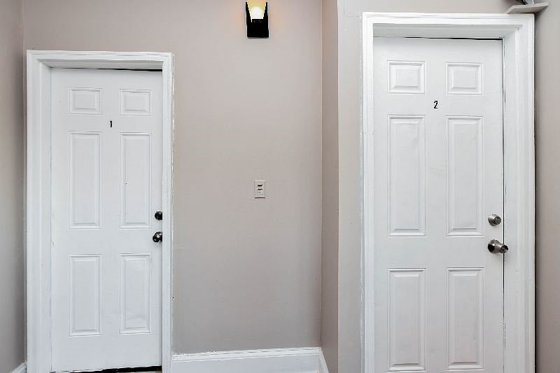 Entrance to both units.