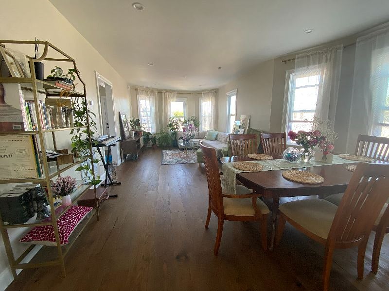 Open concept living/dining room.