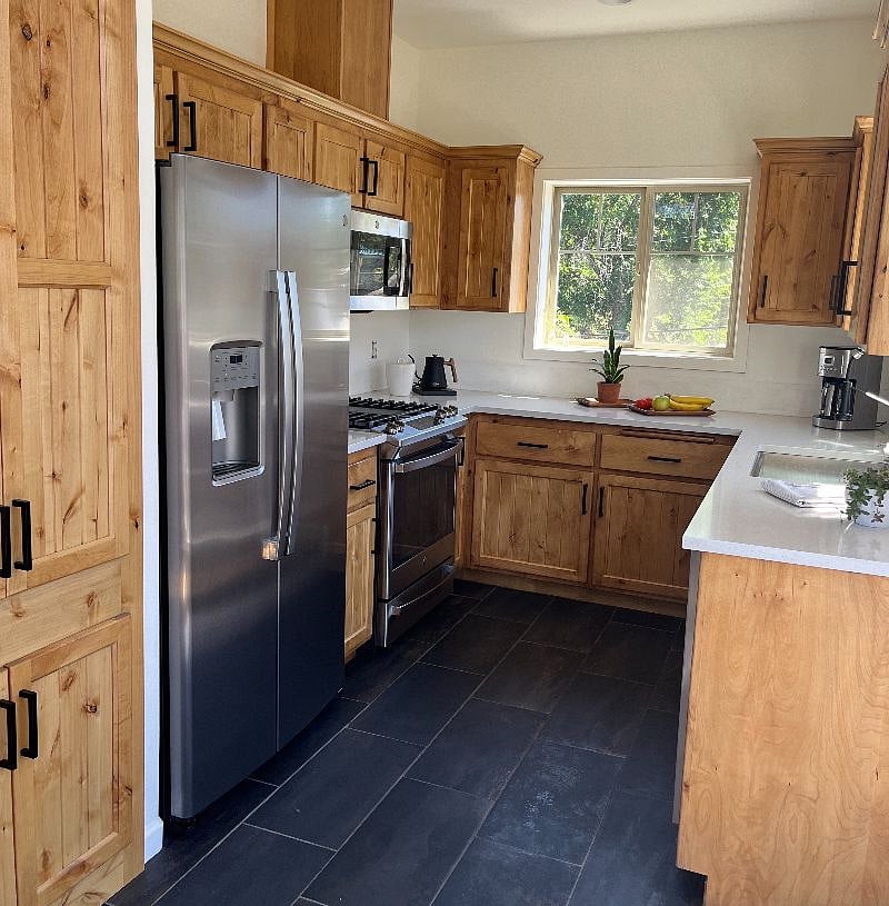 Kitchen with full sized appliances