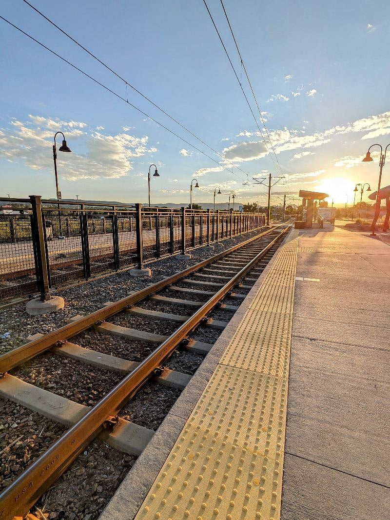Light rail RTD station