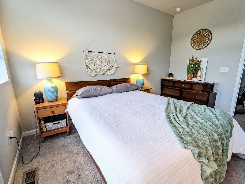 Light filled master bedroom
