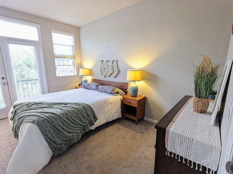 Light filled master bedroom
