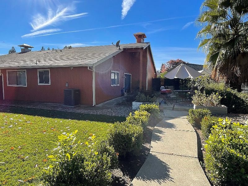 Backyard and pathway