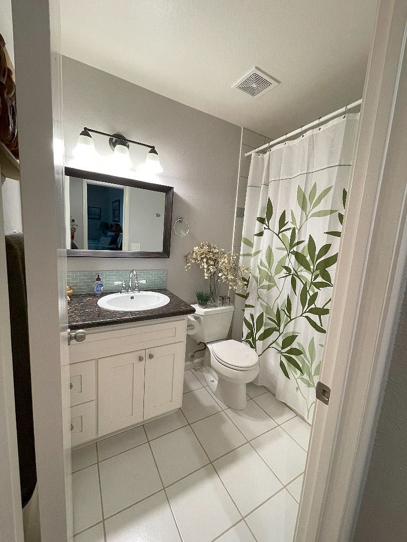 Hallway bathroom
