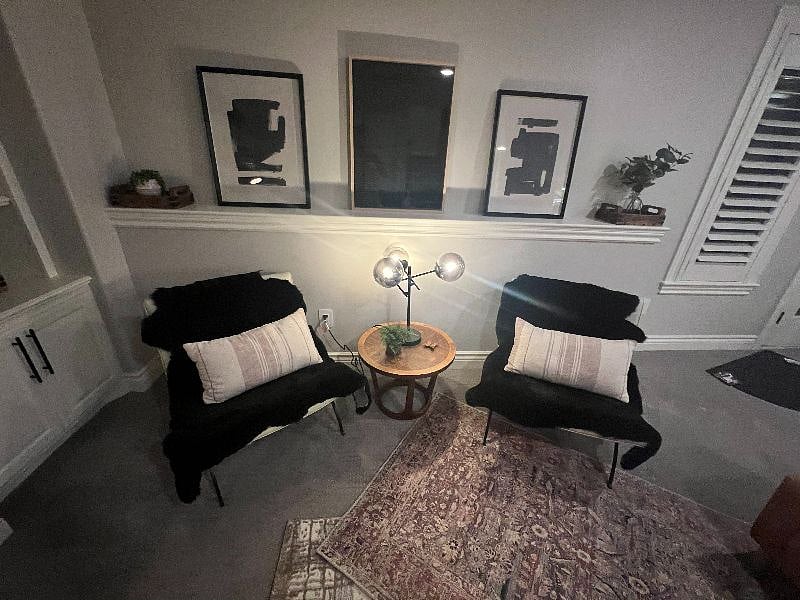 relaxing and reading area