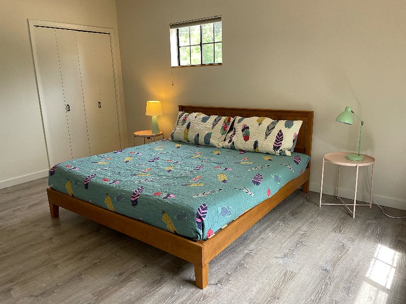 Bedroom with king bed